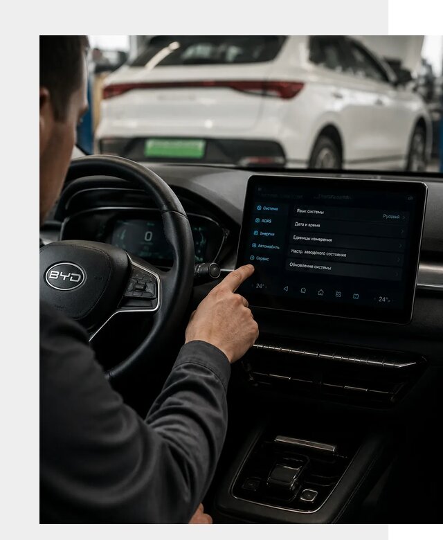 Русификация BYD E2 в Мончегорске от 15049 р. | ФастМобиль-Мнч под ключ