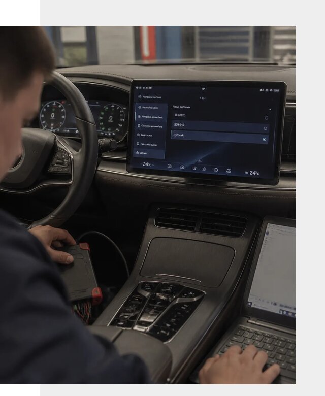 Русификация автомобиля BYD HAN для эксплуатации в Мончегорске